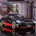 Mercedes Benz AMG GTR Large 1:18 Model Car Sound & Light Toy Gifts Miniature For Boys Child Diecasts