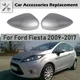 Left/Right Silver Car Side Rear View Wing Mirror Cover Cap For Ford Fiesta MK7 2008 2009 2010 2011