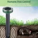 Outdoor Ultrasonic Pest Repeller Garden Mole Repellent Solar Power Ultrasonic Mole Snake Bird