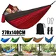 New Single Person Portable Outdoor Camping Hammock With Nylon Color Matching Hammock High Strength