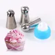 3Pcs Russian Piping Tips and 1 Coupler Set Stainless Steel Icing Piping Nozzles Converter Cake