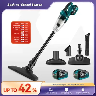 Cordless Handheld Vacuum Cleaner Fit For Makita 18V Battery Pin Powerful Rechargeable Household Cleaning Tools for Car Pet H