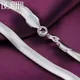 6mm Flat Snake Bone Chain Necklace Silver Color 16/18/20/22/24 Inch Women Or Men Wedding Fashion