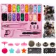 Multifunction Snap Buttons Sewing Tool Kit Pink Containers New Shape Children Buttons For Clothing