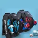 Zip Version Inline Speed Skates Backpack with Helmet Protective Pads Container Roller Skating Bag
