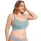 Plus Size Wireless Maternity Bra Front Open Gather Together Prevent Sagging Seamless 3D Breathable