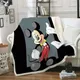 Cartoon Minnie Mickey Mouse Baby Arctic Velvet Milk Velvet Blanket Throw Sofa Warm Bedding for Boys