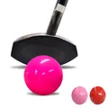 1pcs New Style Golf Park Ball Solid Color/Solid Color With Gold Powder/Pyramid Double-layer