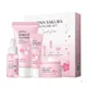 LAIKOU Sakura Skins Care Set Face Cream Eye Cream Face Cleanser Serum for Shrink Pores Rejuvenate