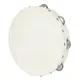 New 10 Inch Tambourine Orff Sheepskin Drum Wood Tambour Panderos Bell Jingles Percussion Musical