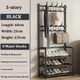 Multi-ayer Shoe Rack Clothes Hanger Doorway Hangers Shoe Shelf Coat Rack Storage Clothing Indoor