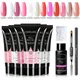 Limegirl 15ml Nail Extension Gel Kit Poly Nail Gel Kit Complete Manicure Kit Poly UV Gel Quick