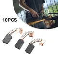 10Pcs Electric Motor Carbon Brushes Replacement Parts 5x8x12mm For Black Decker Angle Grinder G720