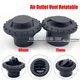 60/75mm Air Vent Outlet Black Rotatable Air Diesel Heater Air Conditioner For Car Truck VAN Camper