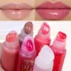 Mirror Lip Gloss Soft Tube Mirror Lip Oil Nude Brown Plumping Lipgloss Moisturising Transparent Lips