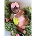 45CM Reborn Monkey Baby Orangutans Lifelike Soft Touch Cuddly Soft Body Doll Collectible Art Gifts