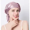 100% Natural Mulberry Silk Night Silk Cap Sleeping Cap Pure Silk Hair Wrap Sleeping Beanie For Women