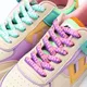 New Af1 Shoelaces for Sneakers Rainbow ice Cream Flat Shoelace Elastic Laces Shoes Strings