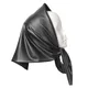 Womens Warm Long Shawl Winter Wraps Large Scarves Faux Leather Scarf Bandana Head Cover Kerchief