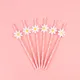 10pcs Sweet Daisy Flower Disposable Paper Straws Birthday Wedding Party Supplies Floral Drinking