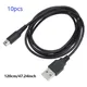 10pcs DSi USB Charger Cable Charging Data SYNC Cord for Nintendo DSi NDSI 3DS 2DS XL/LL New