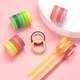20Rolls 7.5mm*4m Washi Tape Rainbow Adhesive Tape Solid Colors Decorative Masking Tape for Notebook
