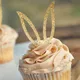 Bunny Ear Cupcake Toppers Bunny Cake Decorations Easter Cupcake Picks-24pcs