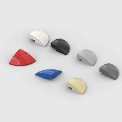 *Slope 1 x 3 x 3 Curved Round Quarter* 1624 20 pcs DIY enlighten block brick part No. 76797 Compatible With