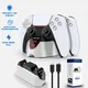 Dual Fast Charger for Playstation 5 Controller Charger Station Charging Cradle Dock Station With LED