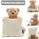 25cm Shy Bear Hide Play Seek Plush Toy Stuffed Animal Talking Music Electric Musical Talk Teddy Bear