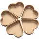 5pcs Heart Shaped Cake Pan Non-Stick DIY Cake Pans Multifunctional Carbon Steel Cake Mold for