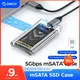 ORICO Mini mSATA SSD Case to USB 3.2 Gen1 SSD Enclosure Adapter Transparent External Adapter 5Gbps