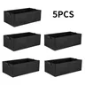 5PCS Felt Planter Bags Planting Grow Outdoor Rectangle Plant Fabric Pot Planting Container for