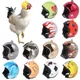 Funny Chicken Helmet Pet Protective Gear Sun Rain Protection Helmet Costumes Accessories Bird Hens