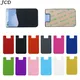 JCD 3M Double Pocket Elastic Stretch Silicone Cell Phone ID Credit Card Holder Sticker Universal