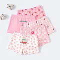 Girls' underwear cotton shorts girls'Shorts Cotton Children's cartoon shorts 5-pack