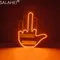 Luce con gesto della mano per auto, nuova luce da dito a LED per finestrino posteriore per auto, luce da dito per auto con telecomando, accessori per auto a LED Road Rage