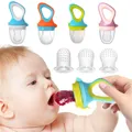 Newborn Food Supplement Feeder with Cover Baby Food Mills Kids Fresh Fruit Vegetable Pacifier Infant