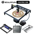 SCULPFUN S30 PRO 10W Laser Engraver with Automatic Air-assist System with Honeycomb/Roller Engraving