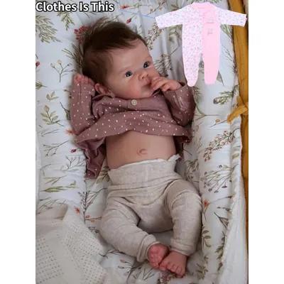 18 Inch Full Body Silicone Newborn Baby Girl Bettie Lifelike Reborn Baby Doll 3D Painted Skin