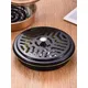 Stainless steel mosquito coil tray holder household with cover ash connection fire prevention