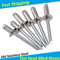 Stainless Steel Flat Countersink Head Pop Open Pull Blind Rivets Bolt Dropper Self-plugging Rivet