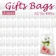 12-48Pcs Clear Gifts Bags with Handles Wedding Gifts Bags Reusable Transparent Portable Shopping