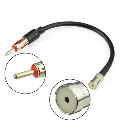 1 Pc Car Stereo Car Radio Antenna Adapter ISO To DIN Cable For FM AM Antenna Car Audio Antenna Car Accessories