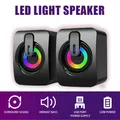 HIFI Stereo Microphone Speaker PC Speaker USB Wired Caixa De Som with LED Light for Desktop