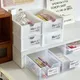 3pcs Desktop Stackable Storage Box Book Organizer Box Minimalist Living Room Snacks Stackable