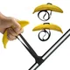 1pair Banana Ox Horn Gym Dumbbells Barbell Bar Handle Weightlifting Pull Ups Hand Grip Ring Grippers