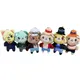 Available 6pcs/set One Piece Stuffed Cotton Pendant With Cat Patch Mask Plush Doll 14cm Luffy Sanji