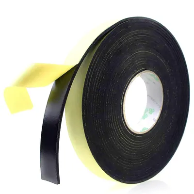 5M/3mm 5/10/15/20/25/30mm Single Sided Waterproof Anticollision Flex Tape Foam Sponge Strip Tape For Window Door Seal Strip