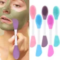 Karsyngirl 2/5Pcs Double Head Silicone Face Mask Brushes Facial Pore Cleaner Brush Mud Film